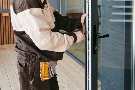 Cleaning And Polishing Glass Door Installation in Cooper City, FL